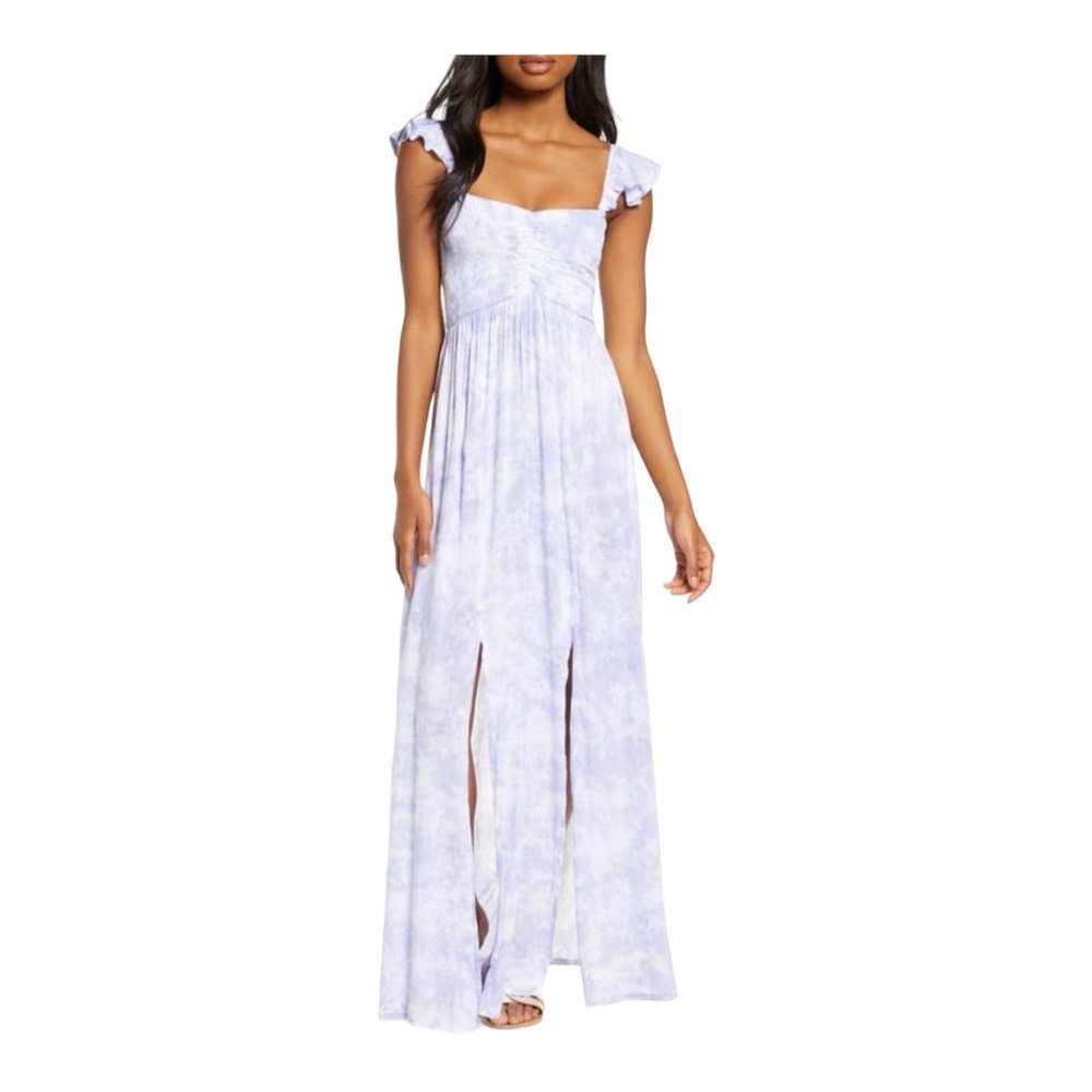 Tiare Hawaii Hollie Cover-Up Maxi Dress Soft Indigo NWOT